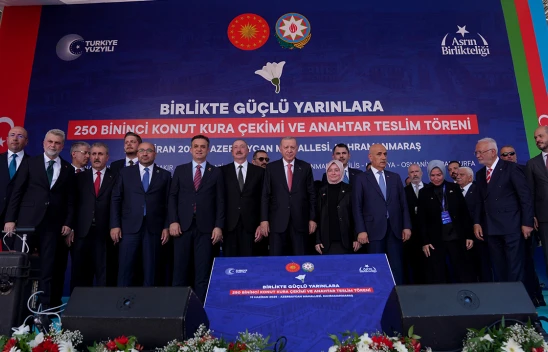 Kahramanmaraş'ta tarihi buluşma, iki kardeş devlet tek yürek oldu