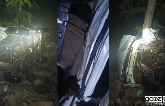 Kahramanmaraş'ta uçuruma yuvarlanan otomobilden 2 kişi kurtarıldı