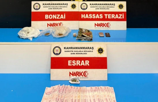 Kahramanmaraş'ta uyuşturucu operasyonu! 2 şüpheli tutuklandı