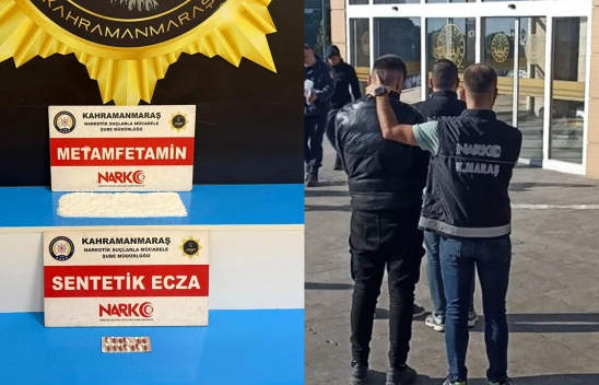 Kahramanmaraş'ta uyuşturucu operasyonunda 2 zanlı tutuklandı