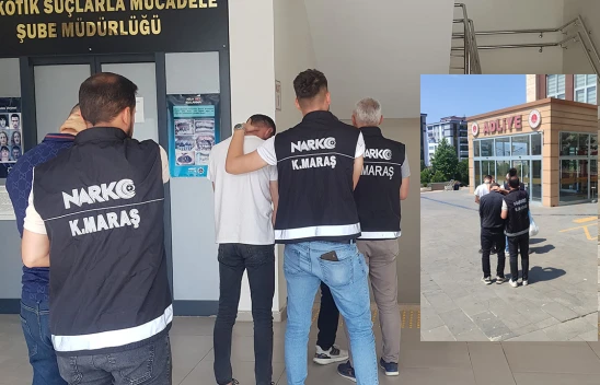 Kahramanmaraş'ta uyuşturucu ticareti yapan 3 şüpheli suçüstü yakalandı