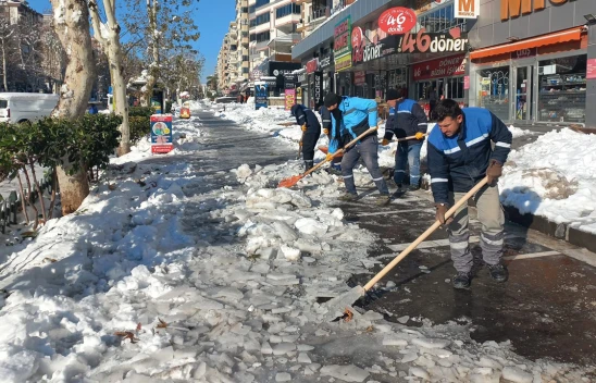 Kahramanmaraş'ta yaya güvenliği için yoğun mesai