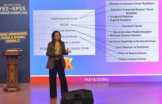 Kahramanmaraş'ta YKS kampında Biyoloji günü