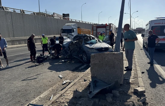 Kahramanmaraş'taki feci kazada 3 kişi yaralandı