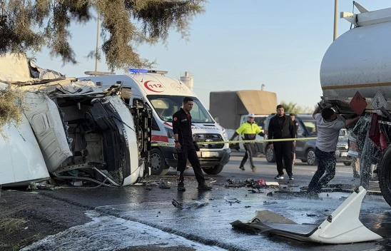 Kahramanmaraş'taki feci kazada kamyon sürücüsü öldü