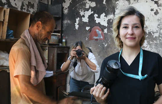 Kahramanmaraş'tan mezun olan hemşire, makinesini yanından ayırmıyor