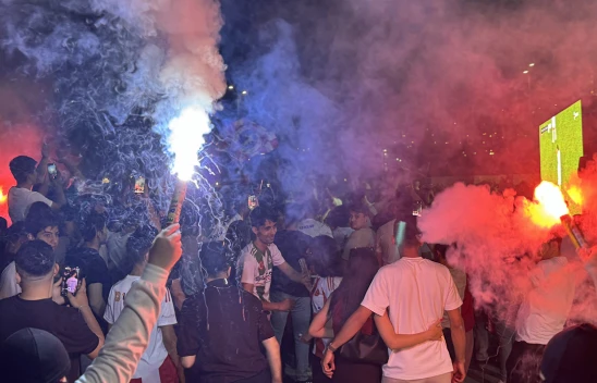 Kahramanmaraş taraftarlarının sokaklarda kutlama heyecanı