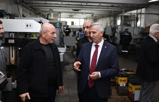 Kahramanmaraş Valisi Ünlüer'den, Şekermaksan makina üretim tesisine ziyaret