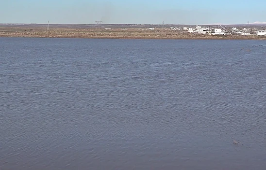 Kuraklık nedeniyle alarm veren gölete yağışlar can suyu oldu