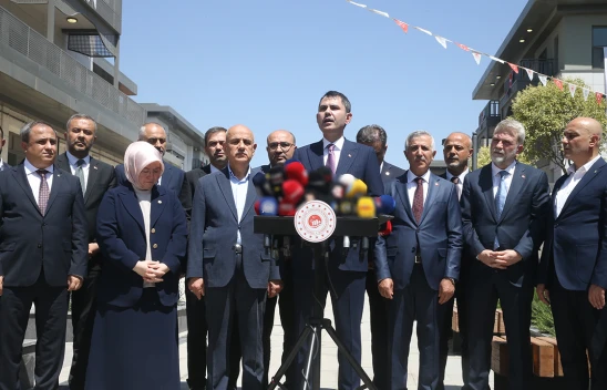 Murat Kurum, Kahramanmaraş'ta konuştu! Günlük 550 konut üretiliyor