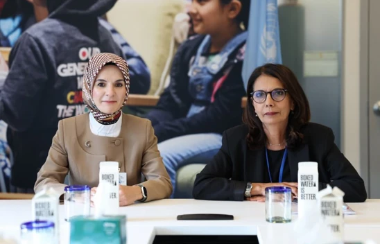 New York'ta kritik görüşme, Göktaş ve BM temsilcisi M'jid çocukları konuştu