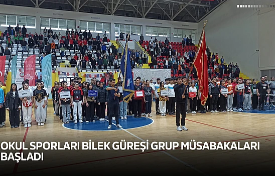 Okul Sporları Bilek Güreşi Grup Müsabakaları başladı