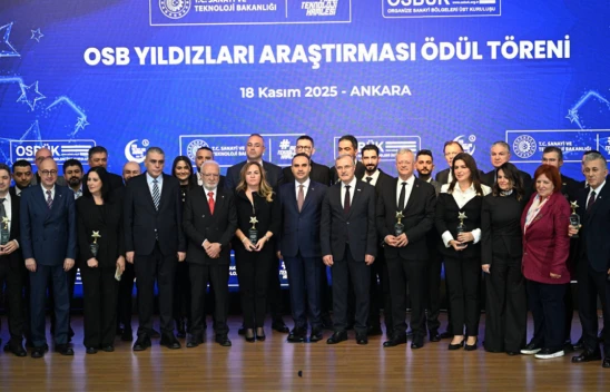 OSB Yıldızları ödüllerinde Kahramanmaraş firmasına ödül