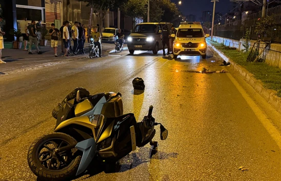 Otomobille çarpışan motosikletteki bir kişi öldü, bir kişi yaralandı