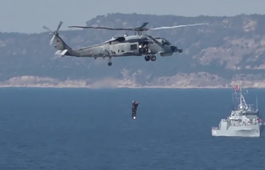 Saros Körfezi'nde Nusret- 2025 Davet Tatbikatı