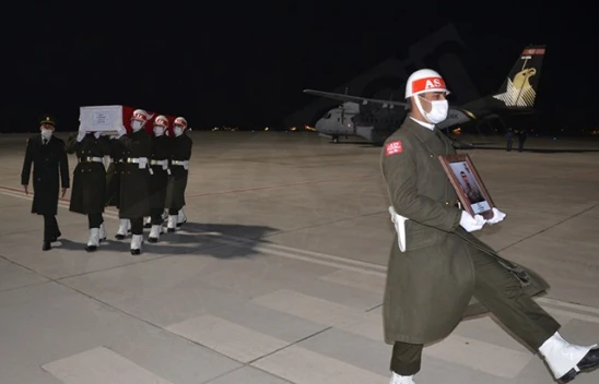 Şehit Ali Özdemir'in cenazesi Kahramanmaraş'a getirildi