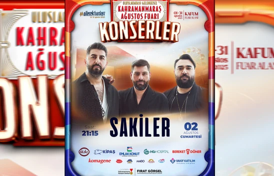Sevilen müzik grubu Sakiler, 2 Ağustos'ta KAFUM'da!