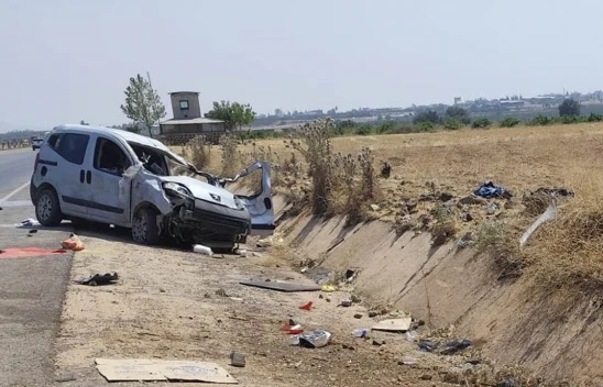 Takla atan hafif ticari aracın sürücüsü öldü