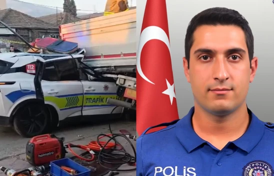 Trafik kazasında 1 polis şehit oldu, 1 polis yaralandı