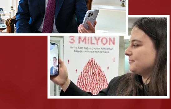 Türk Kızılay'ından 3 milyonuncu kan bağışçısına plaket