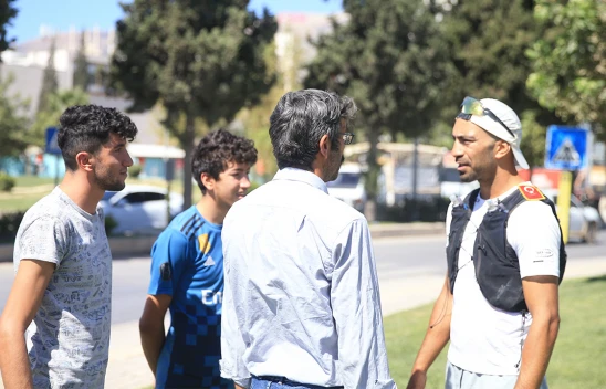 Türk kültürünü tanıtmak için 35 gündür koşan gurbetçi Kahramanmaraş'a ulaştı