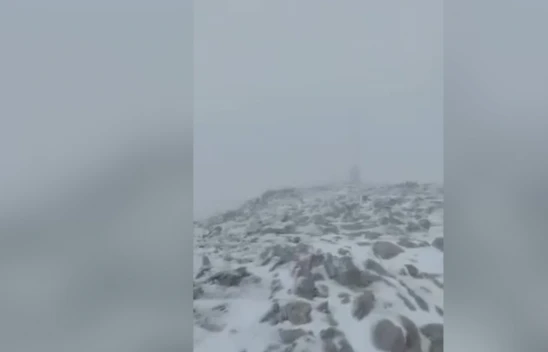 Uludağ'a mevsimin ilk karı yağdı