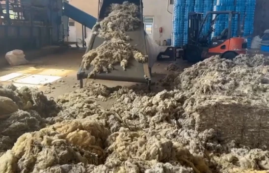 Yakılmaktan kurtulan yünler, ekonomiye sıcak katkı sağladı