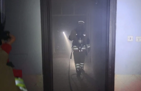 Yangın çıkan evde dumandan etkilenen kişi hastaneye kaldırıldı