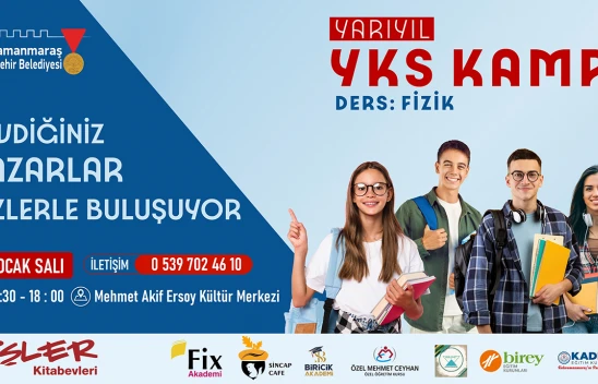 YKS Kampı, Kahramanmaraş'ta salı günü fizik ile devam edecek