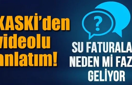 KASKİ'den videolu anlatım