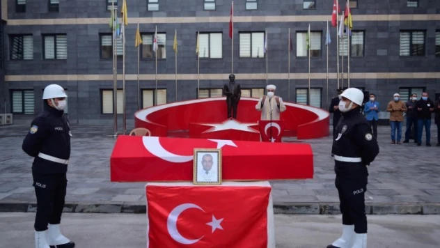 Şehit Polis Memuru Barış Göl, törenle uğurlandı