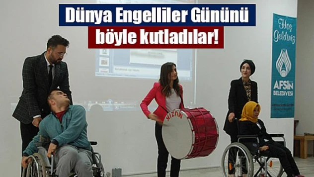 Dünya Engelliler Gününü böyle kutladılar