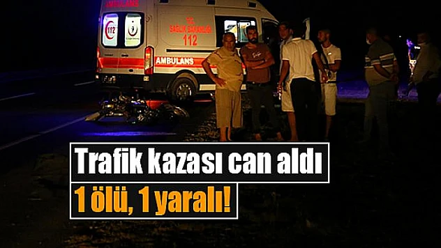 Trafik kazası can aldı: 1 ölü, 1 yaralı