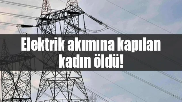 Elektrik akımına kapılan kadın öldü!