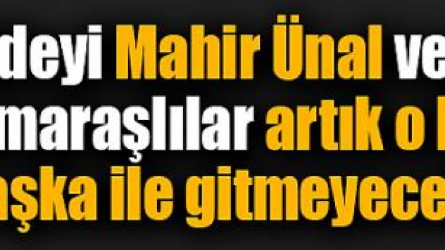 Kahramanmaraşlılar artık o hizmet için başka ile gitmeyecek