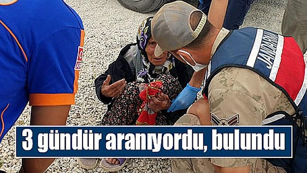 3 gündür aranıyordu, bulundu