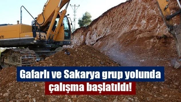 Gafarlı ve Sakarya grup yolunda çalışma başlatıldı!