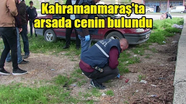 Kahramanmaraş'ta arsada cenin bulundu!