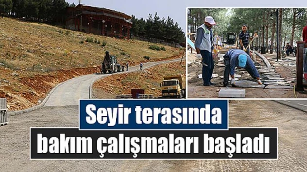 Seyir terasında bakım çalışmaları başladı