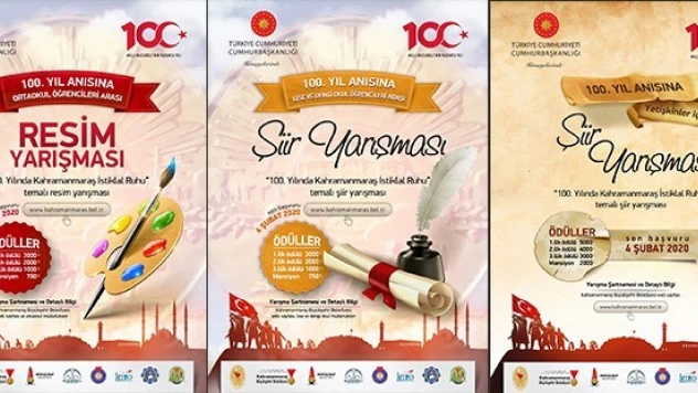 Kahramanmaraş'ta 100. Yıl anısına üç farklı yarışma!