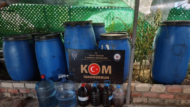 1250 litre sahte içki ele geçirildi