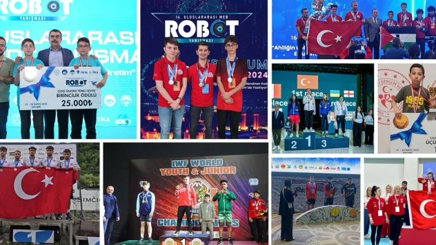 2025'teöğrenciler, Türkiye'yi 272 madalyayla gururlandırdı