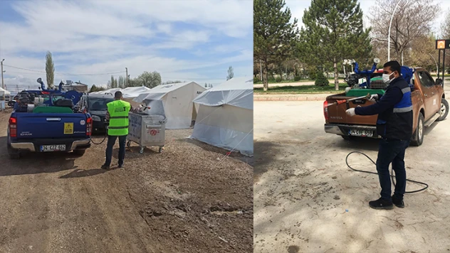 Afşin, Elbistan, Ekinözü ve Nurhak'ta temizlik çalışmaları sürüyor