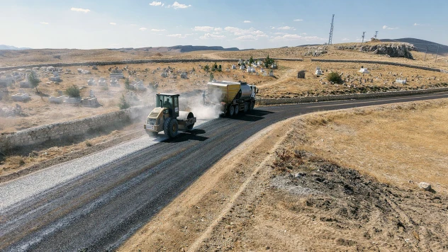 Afşin'in 11 kilometrelik yolu baştan sona yenilendi