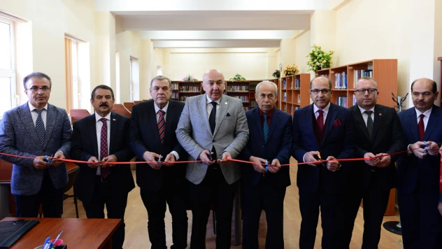 Afşin sağlık yüksekokulunda Safiye - Hüseyin Elbi kütüphanesi açıldı