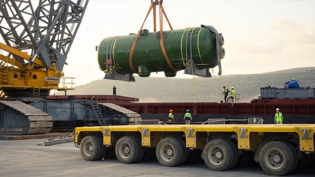 Akkuyu NGS için üretilen 4 buhar jeneratörü Mersin'e ulaştı