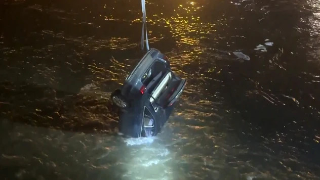 Amasya'da otomobil Yeşilırmak'a uçtu! 1 ölü, 1 yaralı