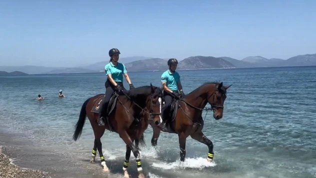 Atlı jandarma timi göreve başladı