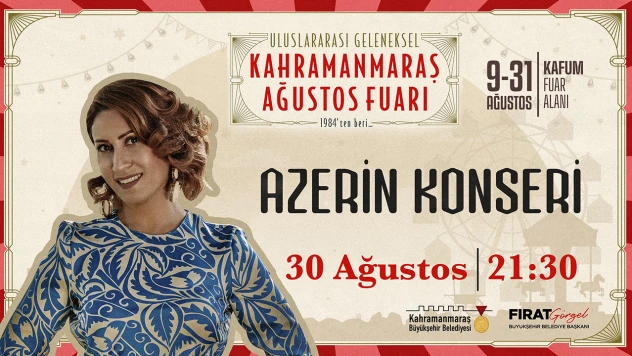 Azerin, Zafer Bayramı'nda KAFUM'da sahne alacak
