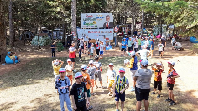 Babalar ve çocuklar doğanın kalbinde buluştu
